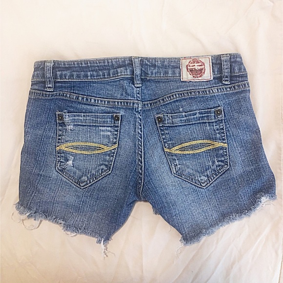 Juniors T FIVE T5 short denim ripped shorts so 3 - Picture 2 of 5